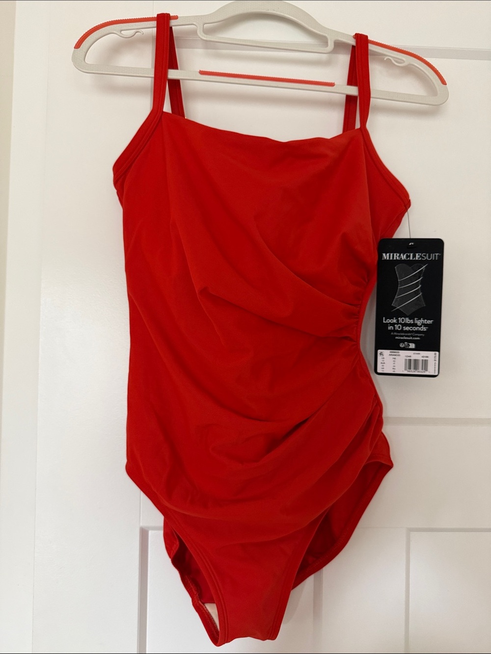 Miraclesuit Vibrant OrangeRuched One-Piece Swimsuit